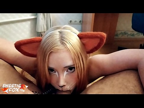 ❤️ 狐狸精吞下鸡巴并在嘴里射精 Porno❤